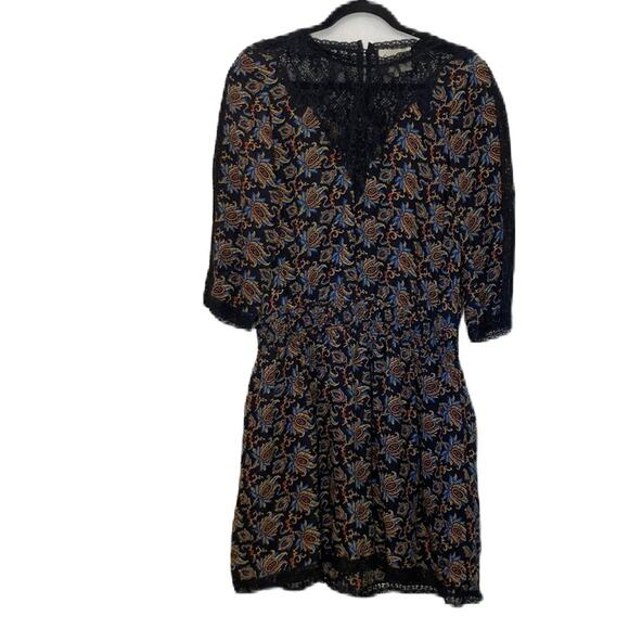 Sea New York Lace Silk Floral Lightweight Dress Size 10 - Picture 1 of 11